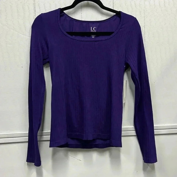 Women’s LC Couture Purple Long Sleeve Top Size M/L NWT - Picture 1 of 4